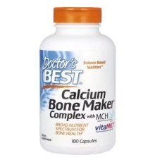 Вітамінно-мінеральний комплекс Doctor's Best Комплекс для кісток, Calcium Bone Maker Complex with MCHCal, 180 капсул (DRB-00245)