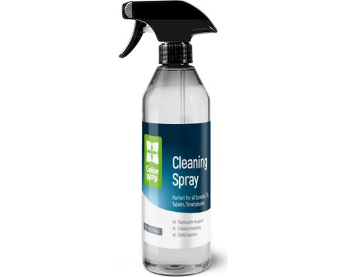 Спрей для очищення ColorWay Cleaning Kit, Large, OLED/LED/LCD/TFT, 550ml, microfibre*2 (CW-5500)