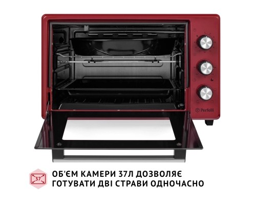 Електропіч Perfelli MIRAGE 37 RED