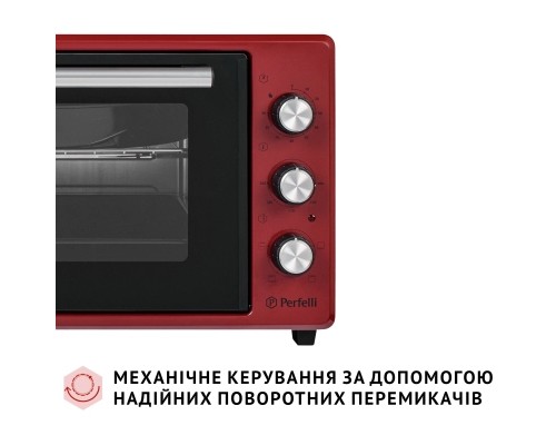 Електропіч Perfelli MIRAGE 37 RED