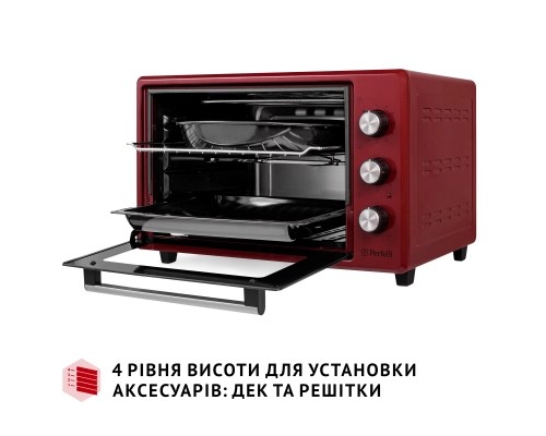 Електропіч Perfelli MIRAGE 37 RED