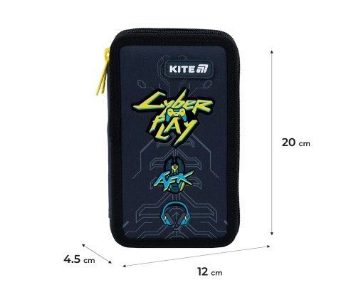 Пенал Kite 623 Cyber, 2 відділення (K25-623-4)