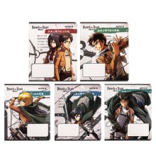 Зошит Kite Attack on Titan, 12 аркушів, клітинка (AT24-232)