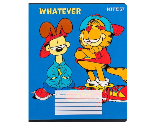 Зошит Kite Garfield, 18 аркушів, лінія (GF24-237)