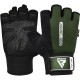 Рукавички для фітнесу RDX W1 Half Army Green Plus M (WGA-W1HA-M+)