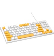 Клавіатура Aula F3032 White keycaps plus 21 Yellow keys KRGD Red USB UA White (6948391204680)