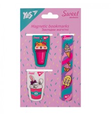 Закладки для книг Yes магнітні Sweet Cream 3 шт (708352)
