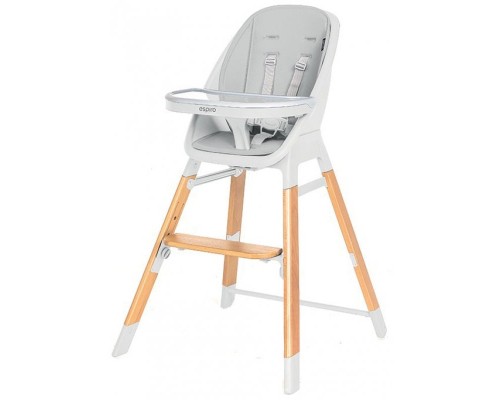 Стілець для годування Espiro SENSE 27 WHITE GRAY (5906724203381)