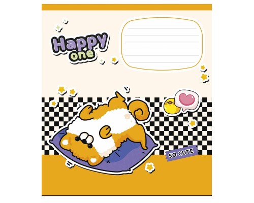 Зошит Школярик Happy one 18 аркушів клітинка (018-3532K)