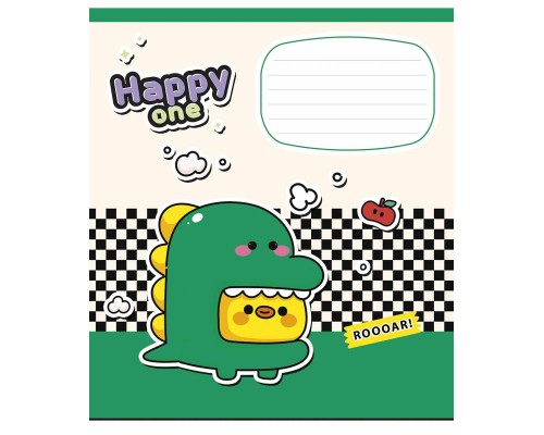 Зошит Школярик Happy one 18 аркушів клітинка (018-3532K)