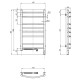 Сушарка для рушників Navin Камелія 480x800 (12-207133-4880)