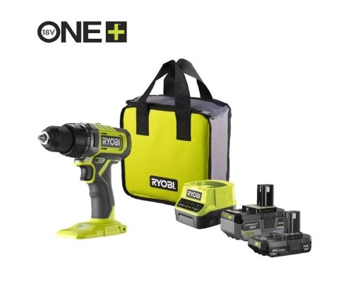 Шуруповерт Ryobi ONE+ RDD18-2C415S 18V, 1х4Ah, 1х1.5Ah, 52Нм, 450/1750об/хв 1.3кг сумка (5133005612)