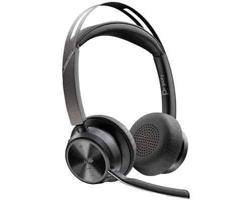 Навушники Poly Voyager Focus 2 MS Stereo USB-C + USB-C/A Adapter + Charging Stand Black (9T9J6AA)