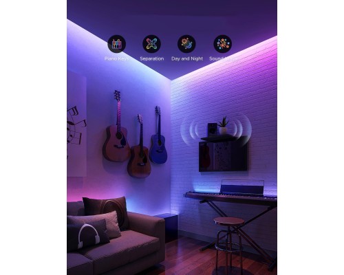 Світлодіодна стрічка Govee H61F5 2 Pro, 5.0m, RGBWWIC, WI-FI/Bluetooth, white (H61F53D1)