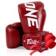 Боксерські рукавички Fairtex BGV1-ONE (натуральна шкіра) Red 10 унцій (бинти в комплекті) (BGV1-ONE_10oz_Red)