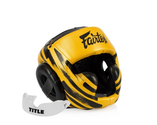 Боксерський шолом Fairtex HG16 Gold XL (HG16_XL_Gold)