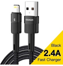 Дата кабель USB 2.0 AM to Lightning 2.0m 2.4A black Essager (EXCL-XCA01)
