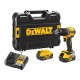 Шуруповерт DeWALT XR Li-Ion 18V 2x5Ah, 74 Нм, 0-450/0-1650 об/хв, 1.17 кг, TSTAK (DCD799P2T)
