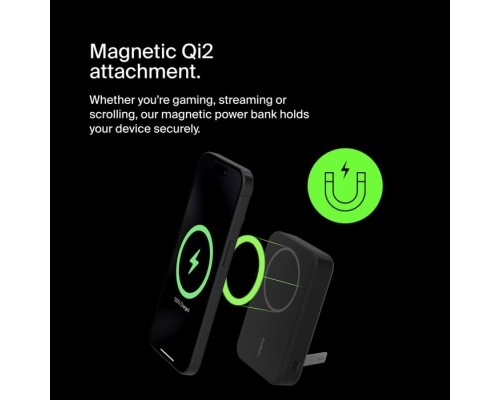 Батарея універсальна Belkin 10000mAh MagSafe Wireless Qi2 Black (BPD008BTBK)