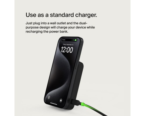 Батарея універсальна Belkin 10000mAh MagSafe Wireless Qi2 Black (BPD008BTBK)