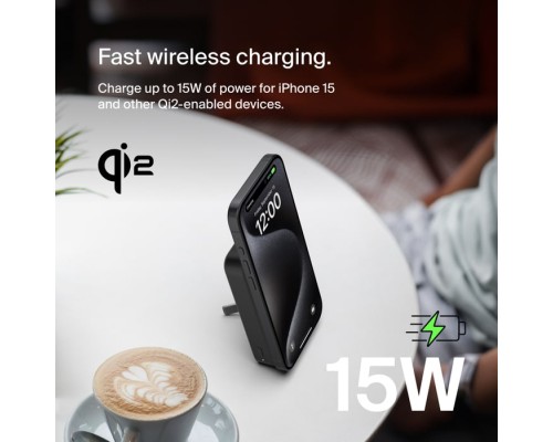 Батарея універсальна Belkin 10000mAh MagSafe Wireless Qi2 Black (BPD008BTBK)
