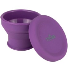 Чашка туристична Tribe Collapsible Shot 90 мл з кришкою, plum (T-FF-0030-plum)