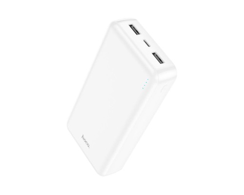 Батарея універсальна HOCO 20000mAh, USB+Type-C, 2A, White (J100A / 44572)