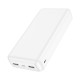 Батарея універсальна HOCO 20000mAh, USB+Type-C, 2A, White (J100A / 44572)