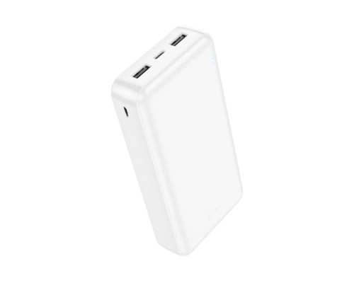 Батарея універсальна HOCO 20000mAh, USB+Type-C, 2A, White (J100A / 44572)