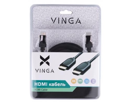 Кабель мультимедійний HDMI to HDMI 5.0m Vinga (HDMI03-5.0)
