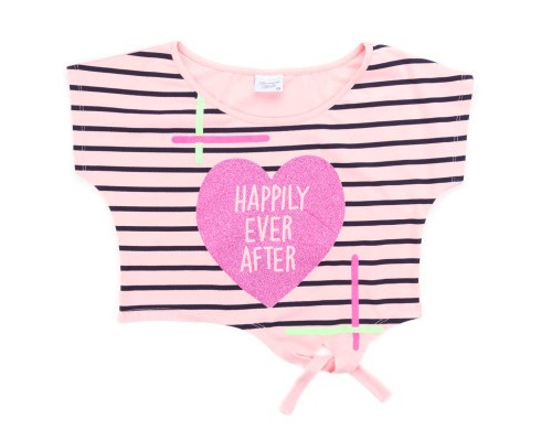 Плаття дитяче Breeze з серцем в комплекті з топом (9051-128G-blue-peach)