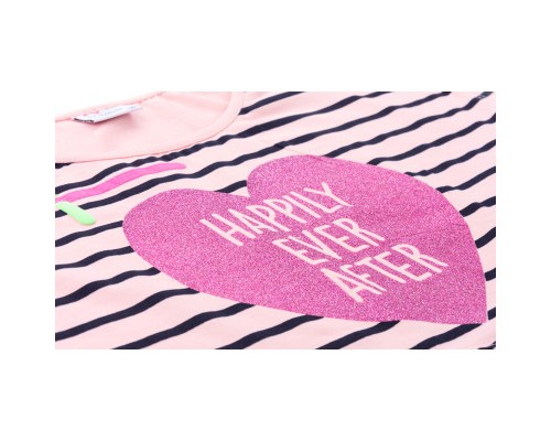 Плаття дитяче Breeze з серцем в комплекті з топом (9051-128G-blue-peach)