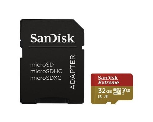 Карта пам'яті SanDisk 32GB microSDHC V30 A1 UHS-I U3 4K Extreme (SDSQXAF-032G-GN6MA) Карта пам'яті SanDisk 32GB microSDHC V30 A1 UHS-I U3 4K Extreme (SDSQXAF-032G-GN6MA)