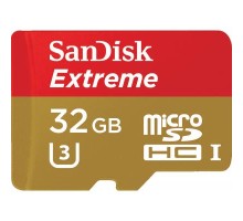 Карта пам'яті SanDisk 32GB microSD class 10 V30 A1 UHS-I U3 Extreme Action (SDSQXAF-032G-GN6AA) 