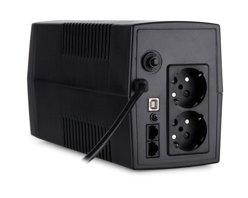 Пристрій безперебійного живлення Vinga LCD 600VA plastic case with USB (VPC-600PU)