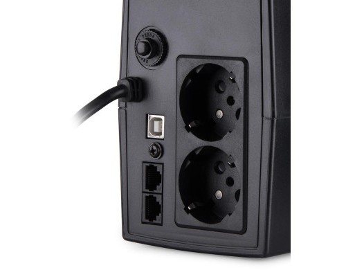 Пристрій безперебійного живлення Vinga LCD 600VA plastic case with USB (VPC-600PU)