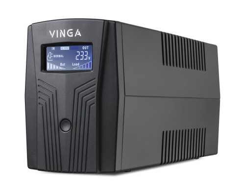Пристрій безперебійного живлення Vinga LCD 600VA plastic case with USB (VPC-600PU)