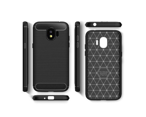 Чохол до мобільного телефона Laudtec для Samsung J2 2018/J250 Carbon Fiber (Black) (LT-J250F)