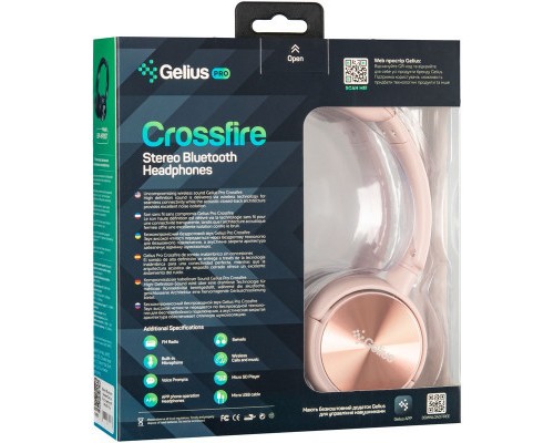 Навушники Gelius Pro Crossfire Pink (GP HP-007 Pink)