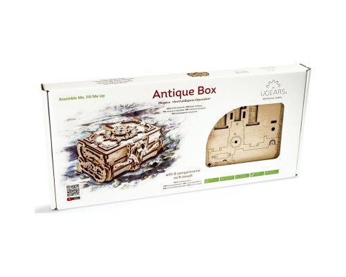 Конструктор Ugears механічний Антикварна скринька (70089)