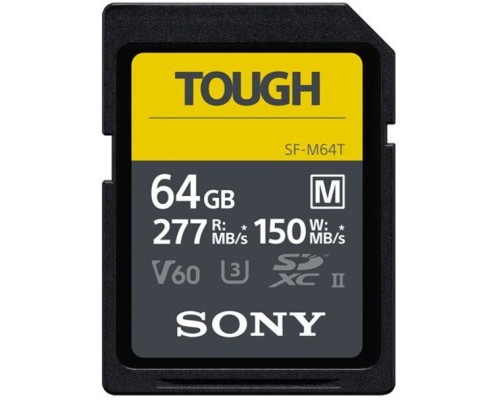 Карта пам'яті Sony 64GB SDXC class 10 UHS-II U3 V60 Tough (SFM64T.SYM) Карта пам'яті Sony 64GB SDXC class 10 UHS-II U3 V60 Tough (SFM64T.SYM)