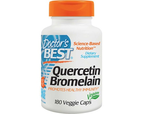 Антиоксидант Doctor's Best Кверцетин і Бромелайн, Quercetin Bromelain, 180 капсул (DRB-00029) Антиоксидант Doctor's Best Кверцетин і Бромелайн, Quercetin Bromelain, 180 капсул (DRB-00029)