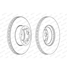 Гальмівний диск FERODO DDF1555