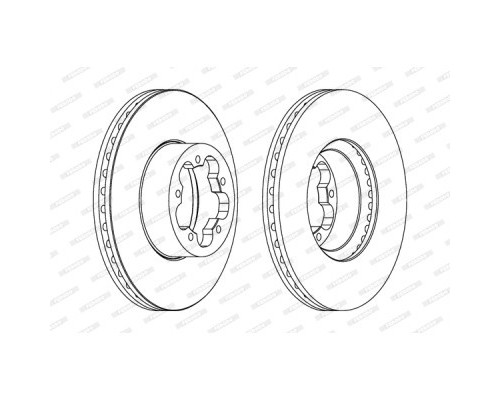 Гальмівний диск FERODO DDF1555