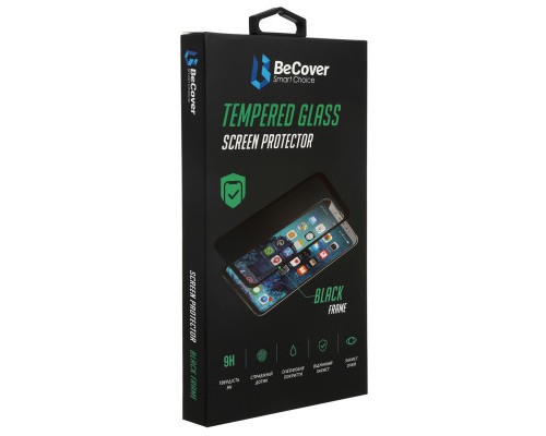 Скло захисне BeCover Apple iPhone 13 / 13 Pro Black (706663)