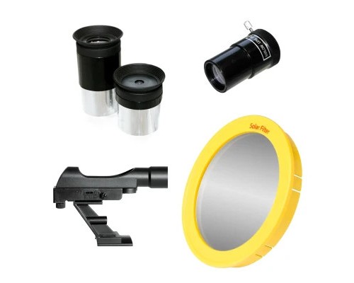 Телескоп Bresser Spica 130/1000 EQ3 Reflector Solar Carbon + фільтр + адаптер (929320)