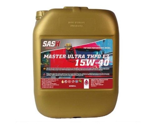 Моторна олива SASH мінеральне MASTER ULTRA 15W40 THPD E7 20л (100403)
