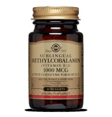 Вітамін Solgar Вітамін В12, Сублінгвальний, Vitamin B12, 1000 мкг, 30 нагет (SOL01950)