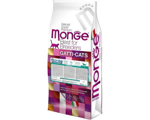 Сухий корм для кішок Monge Cat Hairball зі смаком курки, кукурудзи та рису 10 кг (8009470004794)