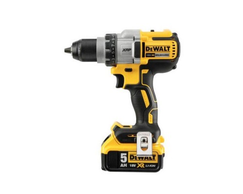 Шуруповерт DeWALT XR Li-Ion 18 В, 95 Нм, 2 АКБ + ЗП, рукоятка, кейс (DCD991P2)